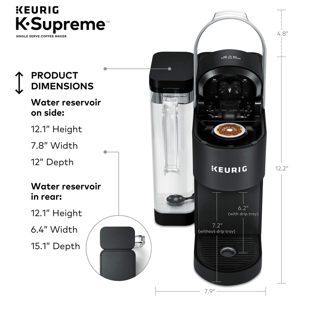 K-Cup pod next to a reusable My K-Cup filter showing Keurig compatibility and waste reduction
