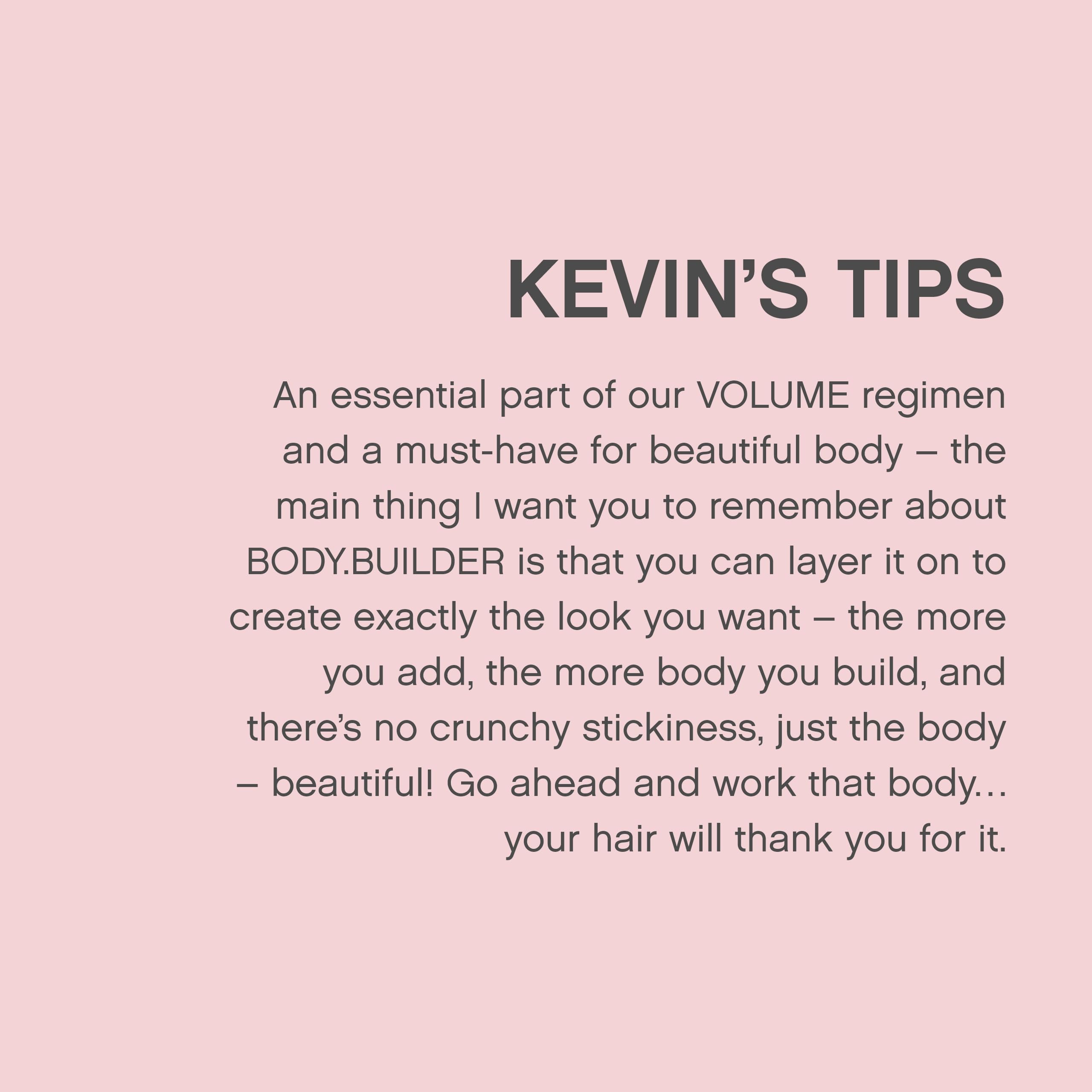 KEVIN.MURPHY antes y después en cabello fino mostrando mayor cuerpo