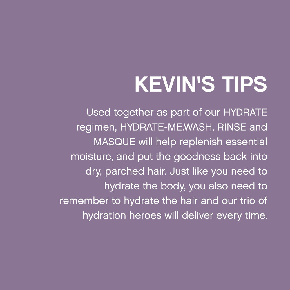 KEVIN.MURPHY cabello con brillo y suavidad tras usar HYDRATE-ME.RINSE