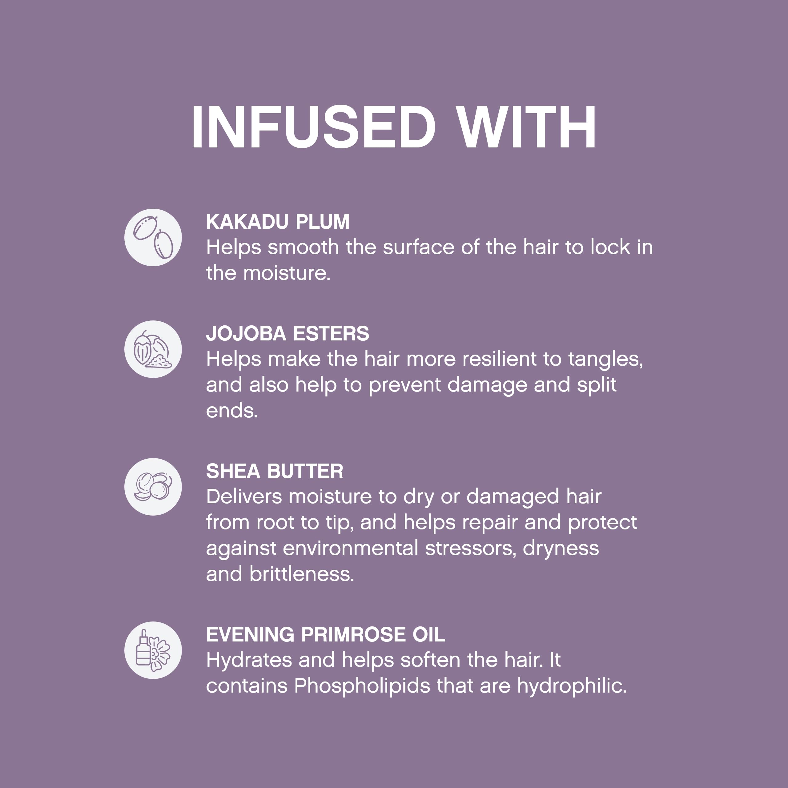 KEVIN.MURPHY etiqueta con ingredientes clave como Kakadu Plum y jojoba para protección