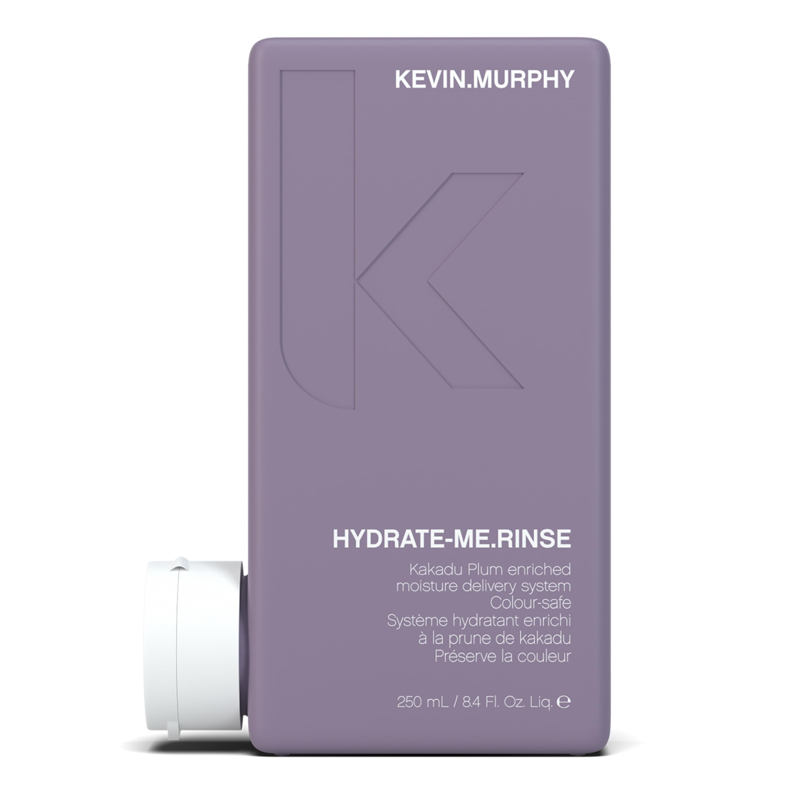 KEVIN.MURPHY envase frontal de HYDRATE-ME.RINSE mostrando diseño y beneficio hidratante