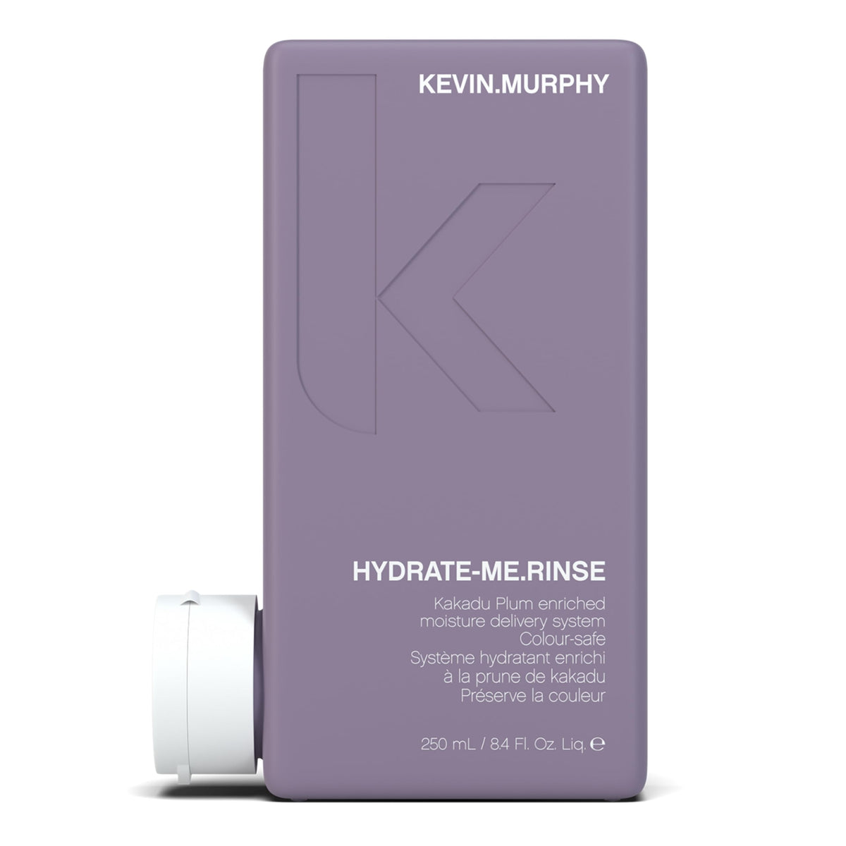 KEVIN.MURPHY envase frontal de HYDRATE-ME.RINSE mostrando diseño y beneficio hidratante