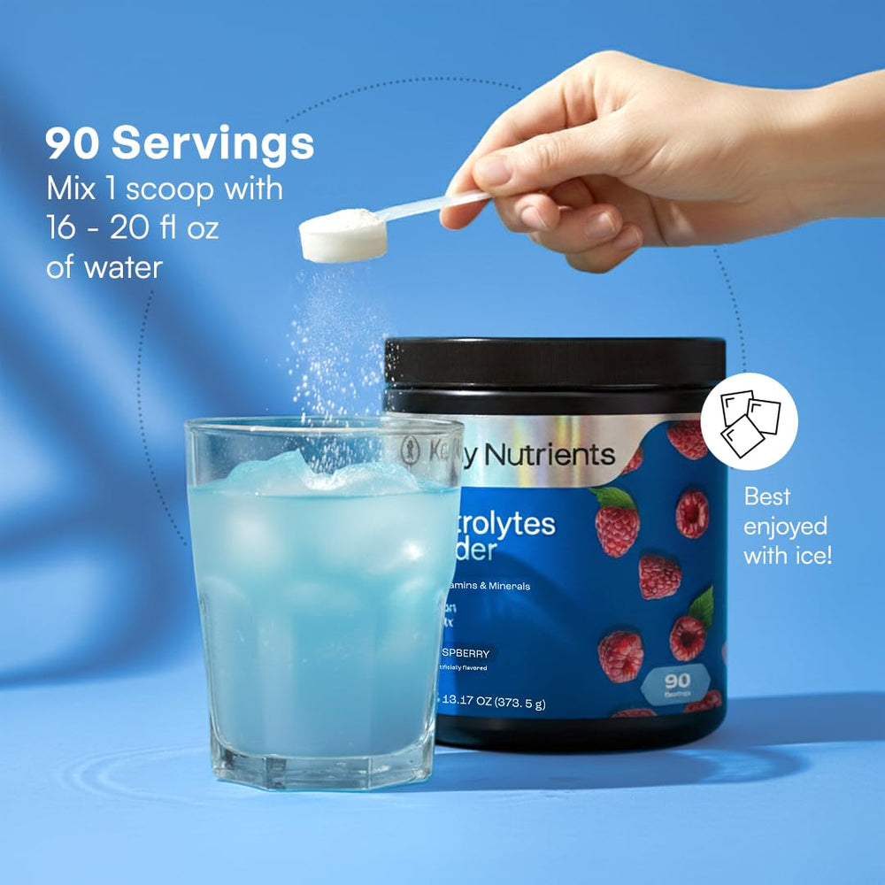 KEY NUTRIENTS etiqueta nutricional en primer plano destacando electrolitos y vitaminas