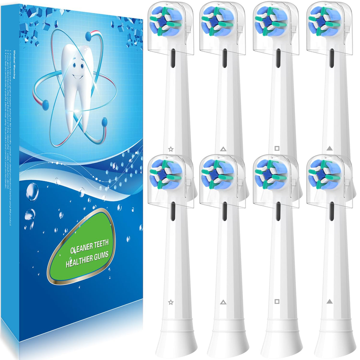 KHBD cabezal frontal en empaque mostrando compatibilidad Oral-B iO