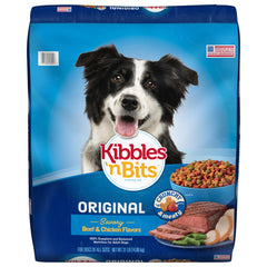 Kibbles 'n Bits front of bag showing product name and weight benefit convenience