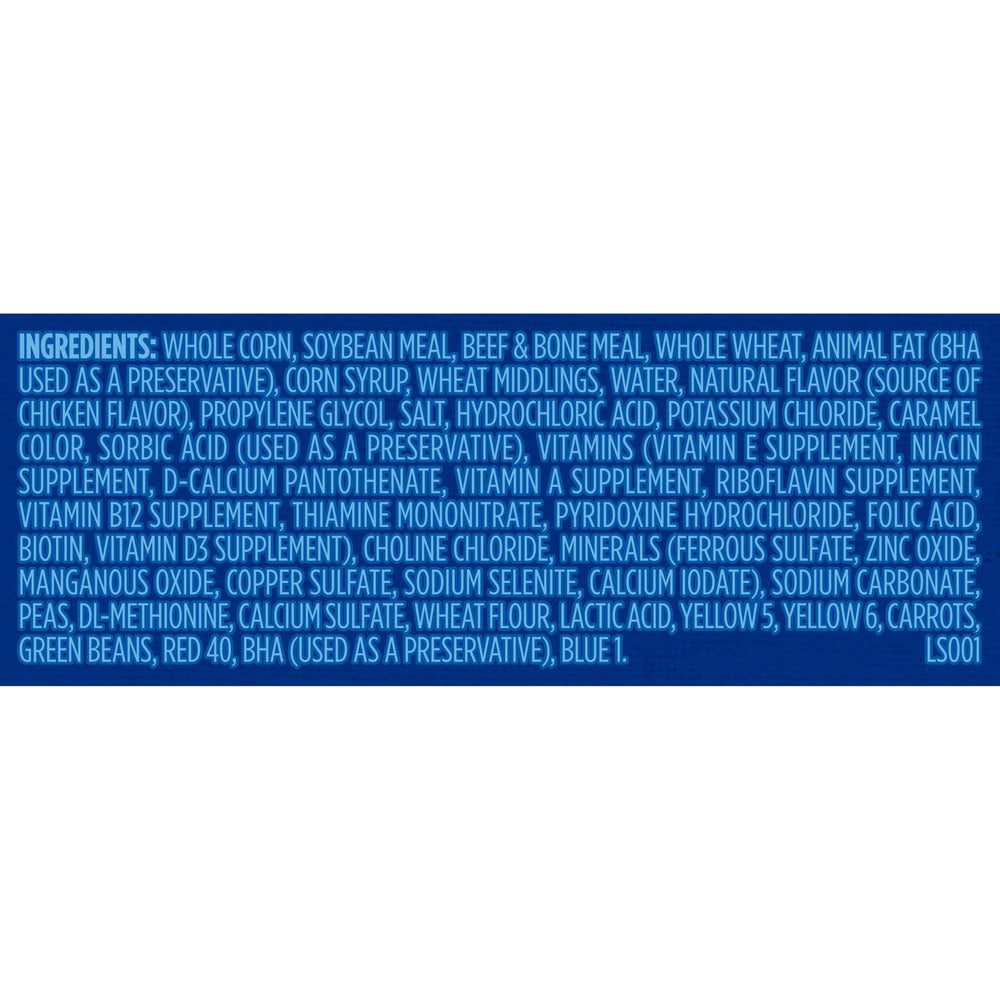 Kibbles 'n Bits packaging seal detail showing reseal feature and freshness benefit