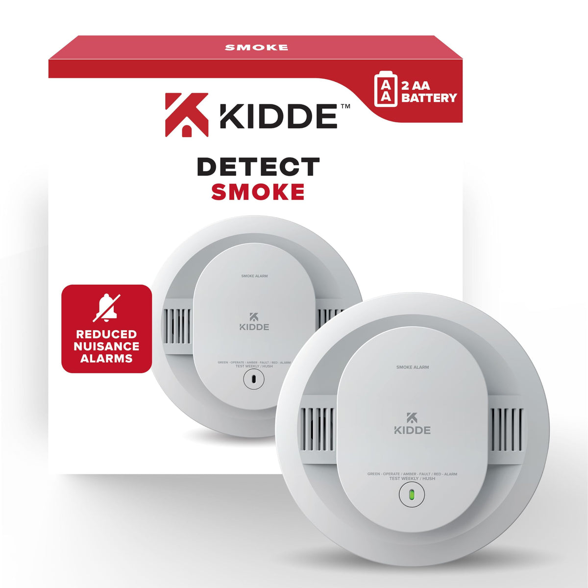 Kidde 20SDR frontal mostrando diseño y alarma para detección rápida