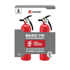 Kidde Basic 110 vista frontal mostrando diseño compacto y preparación