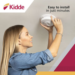 Kidde side profile revealing battery compartment that ensures backup power when needed
