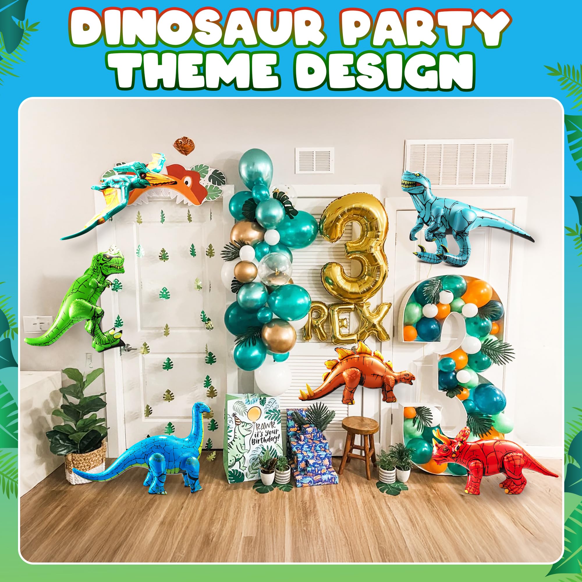 KiddieLoot dinos inflables flotando en piscina añadiendo diversión acuática