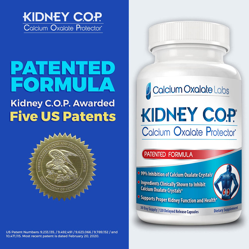 KIDNEY C.O.P. cápsulas en mano para comparar tamaño y dosificación práctica