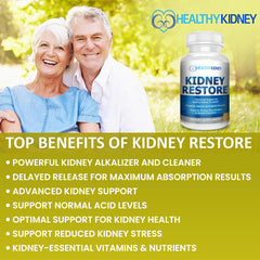 bote Kidney Restore en mano para mostrar tamaño real y conveniencia