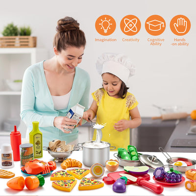 Kidsciety ollas y sartenes de acero inoxidable, durabilidad y limpieza fácil
