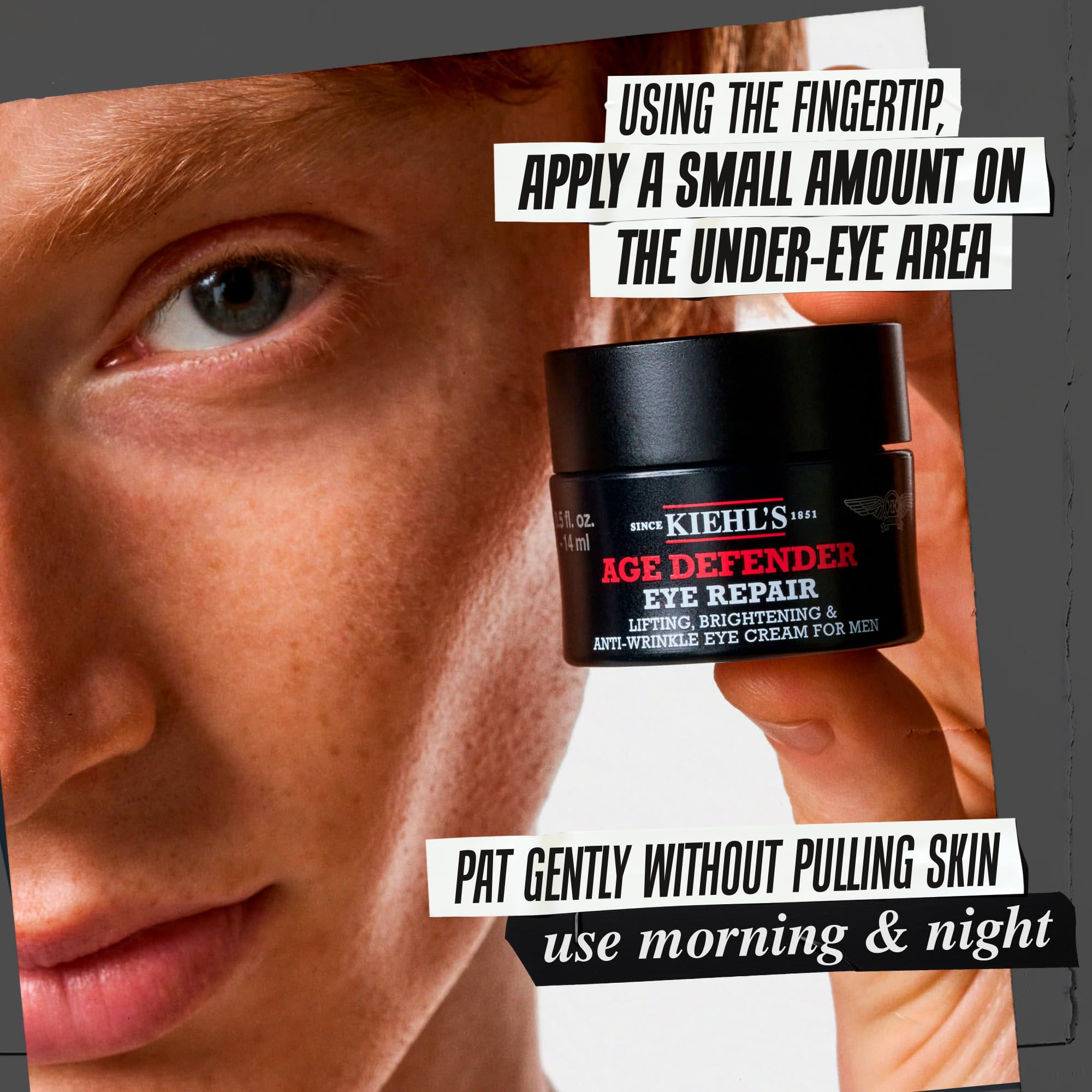 Kiehl's producto en ambiente masculino moderno para inspiración de rutina