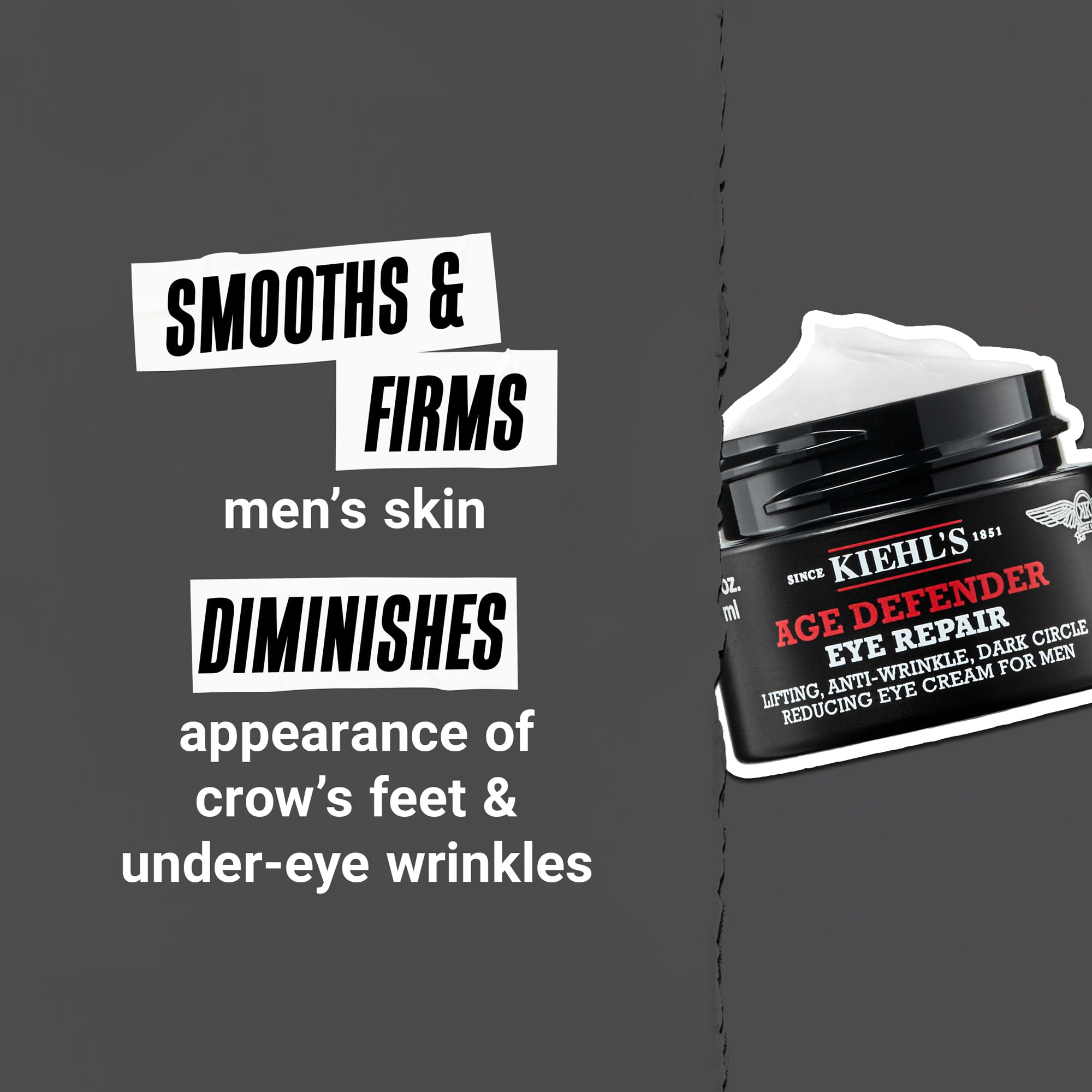 Kiehl's comparación de tamaño del tubo para referencia de cantidad