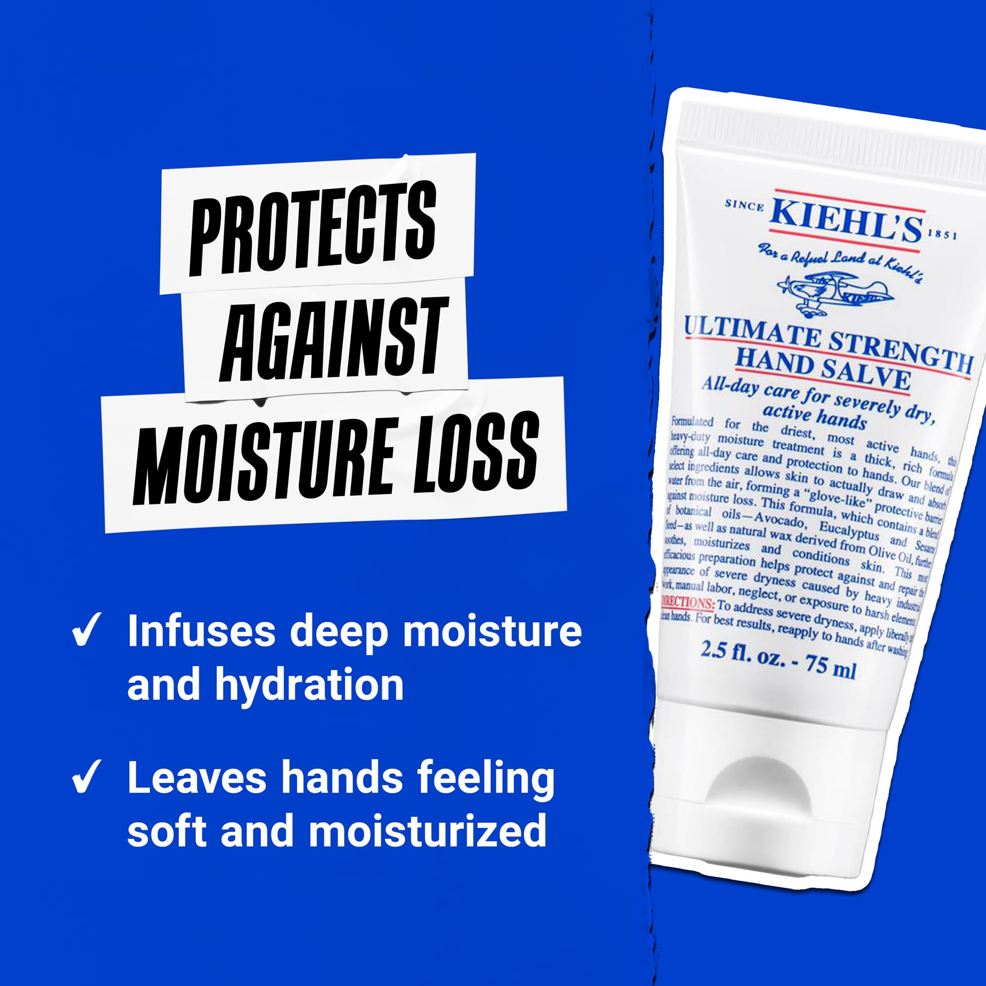 Kiehl's aplicación del producto en manos para protección inmediata