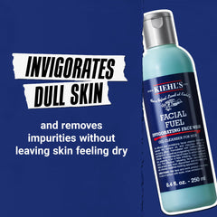Kiehl's botella 8.4 fl oz junto a mano para comparar tamaño real