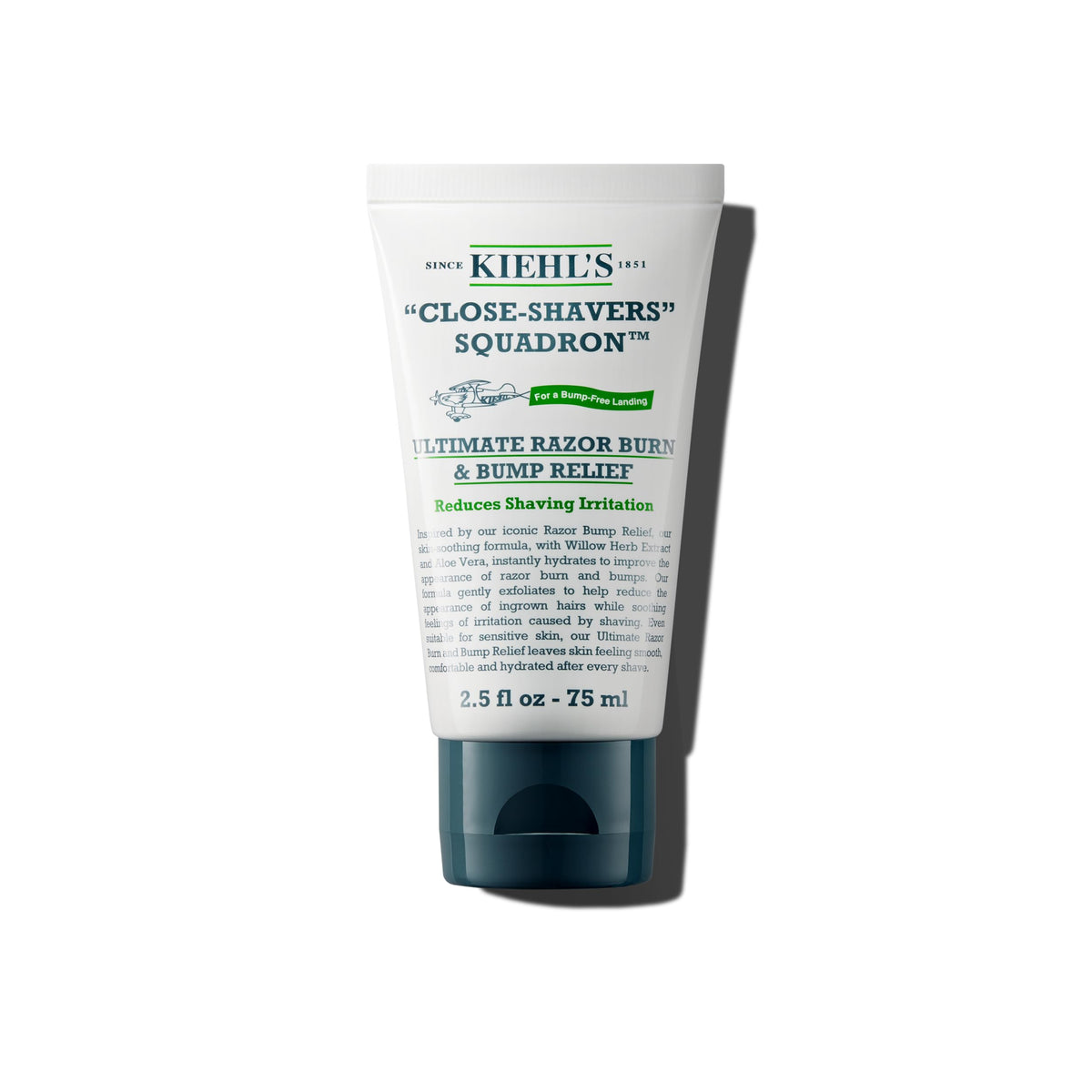 Kiehl's envase frontal mostrando la crema y clara identificación del producto calmante