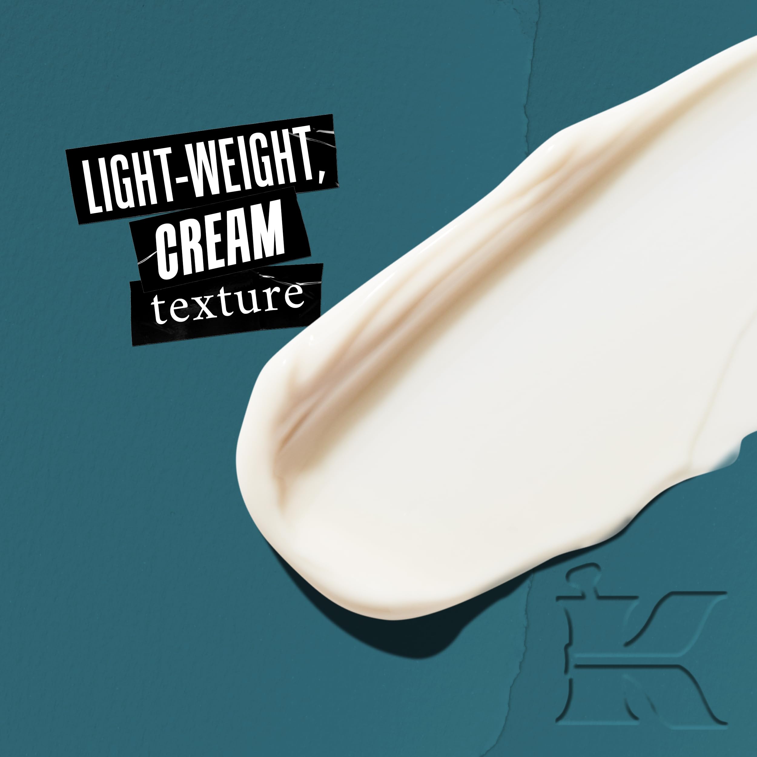 Kiehl's textura de la crema en primer plano que muestra acabado ligero e hidratante