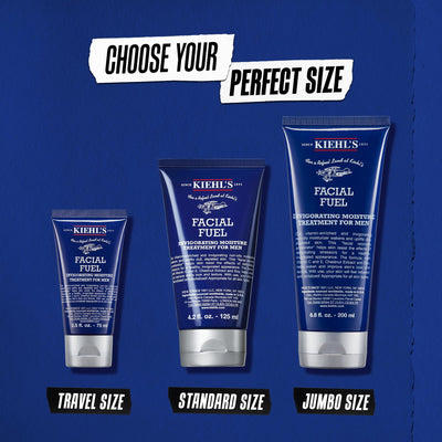 Kiehl's used by man applying moisturizer in morning routine for energized look