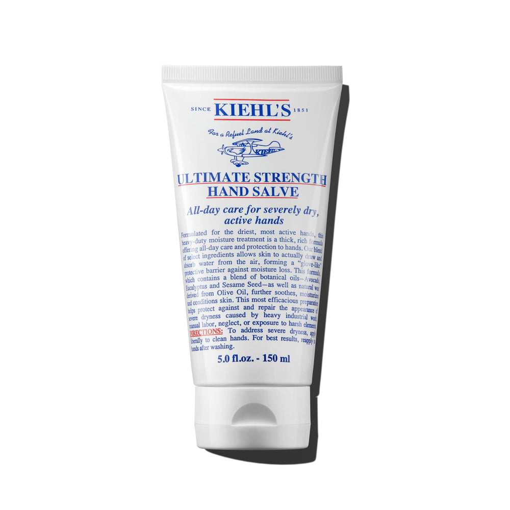 Kiehl's envase frontal mostrando diseño y tamaño práctico