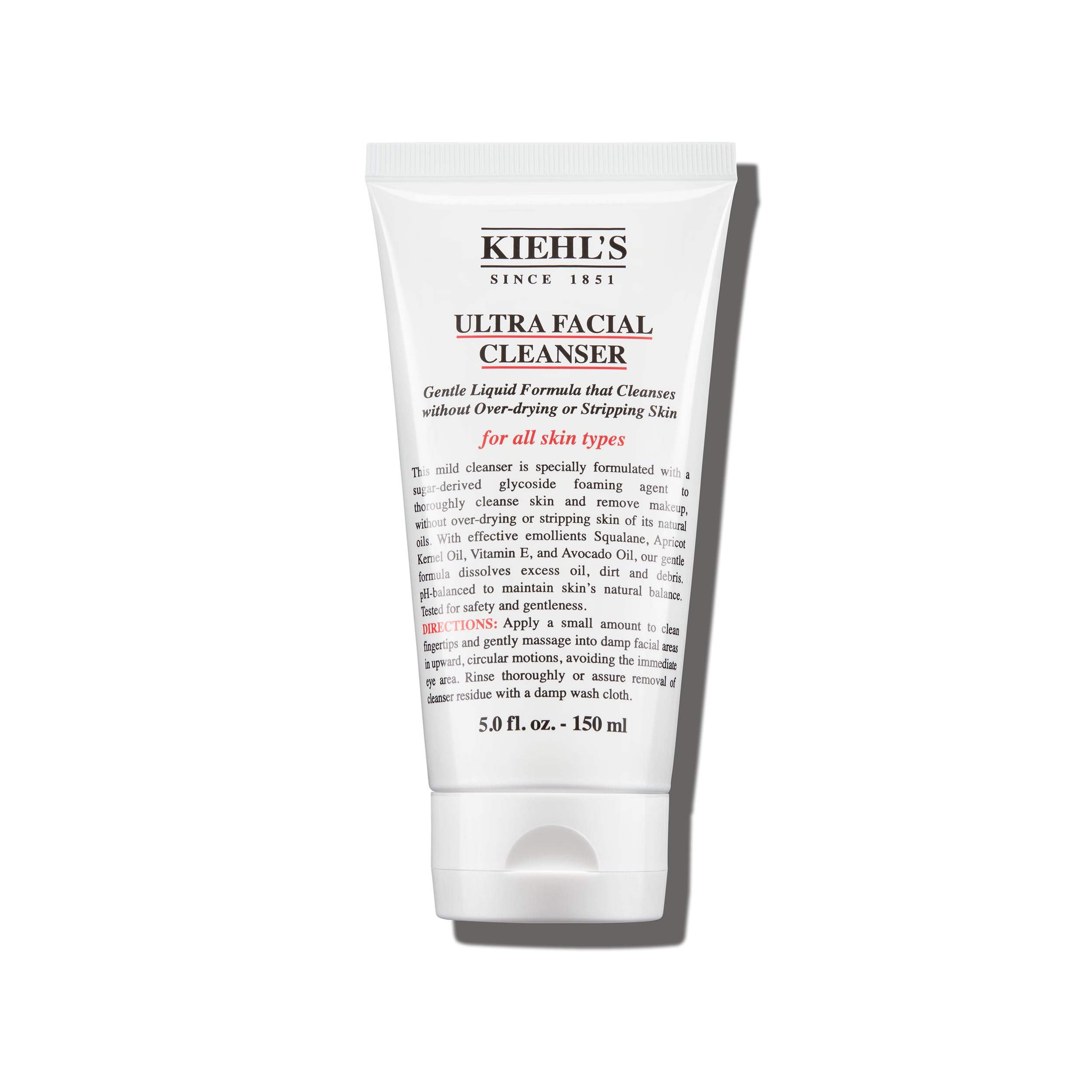 Kiehl's frontal del envase mostrando diseño y tamaño práctico
