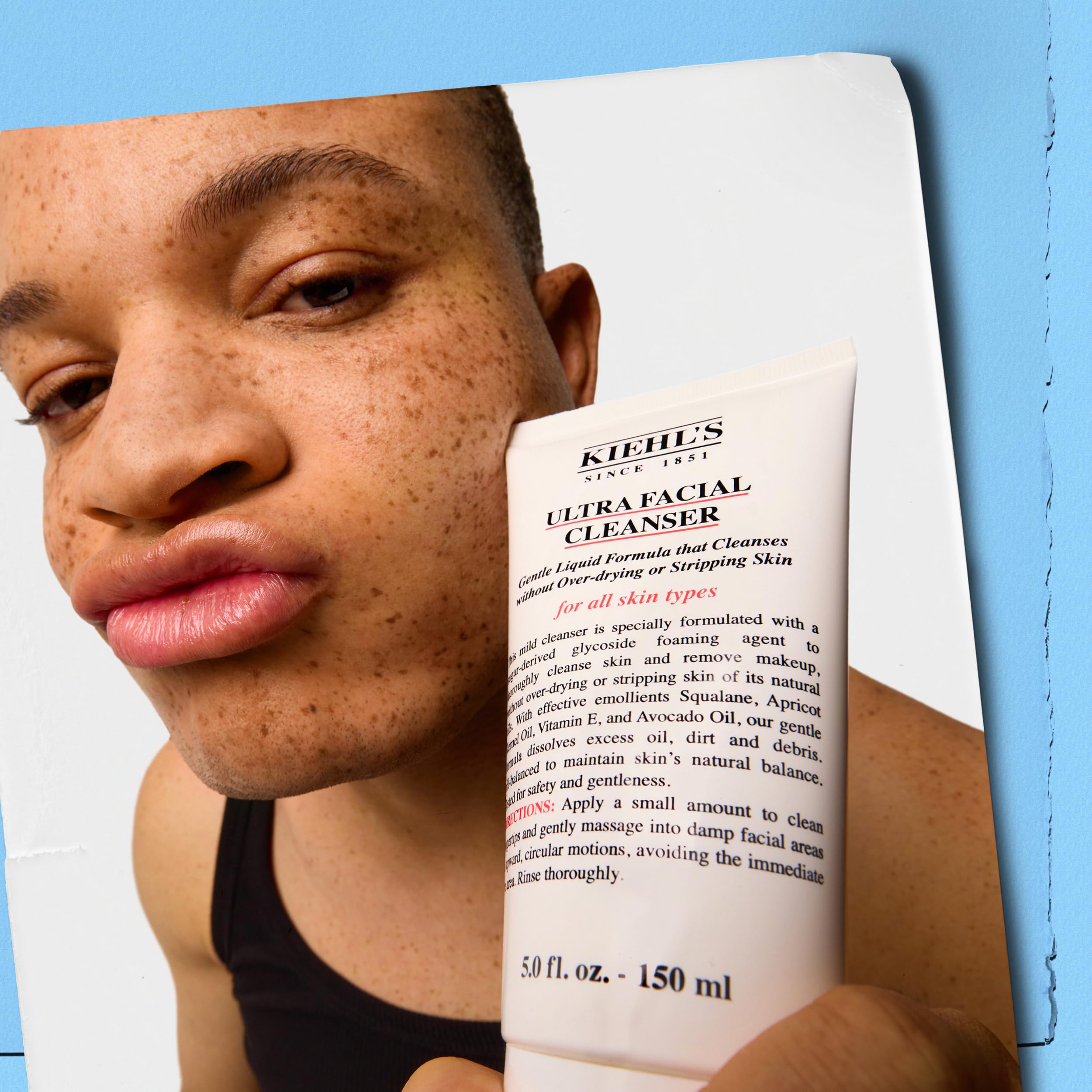 Kiehl's envase reciclable resaltando compromiso sostenible
