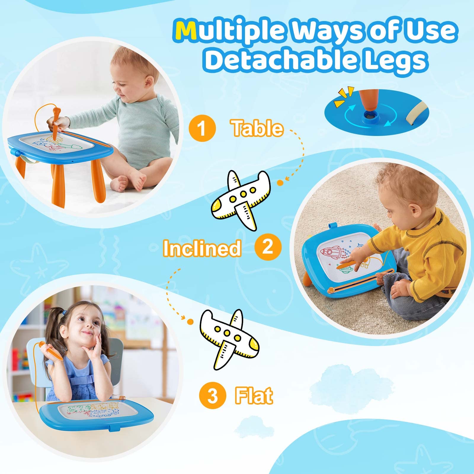 Kikidex lápiz magnético y sellos incluidos para juego educativo