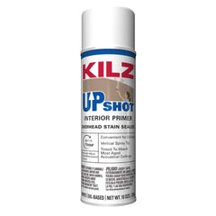 KILZ Up Shot Sealer vista frontal del envase con etiqueta informativa y beneficio de control
