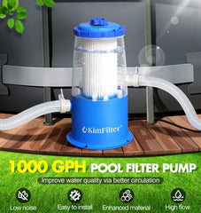 KimFilter clear housing close-up showing visible filtration status benefit