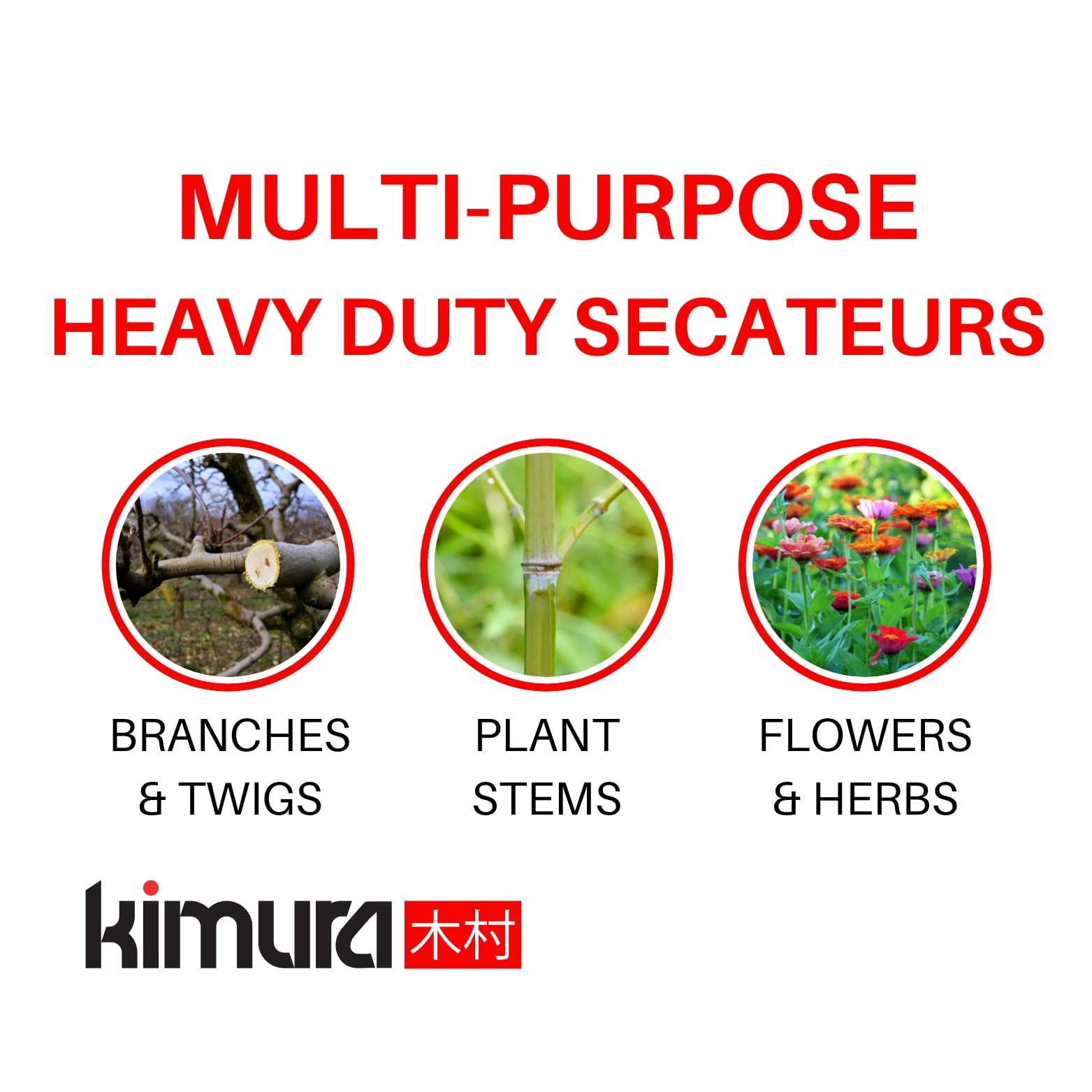 Kimura hoja con recubrimiento PTFE para corte sin acumulación de savia