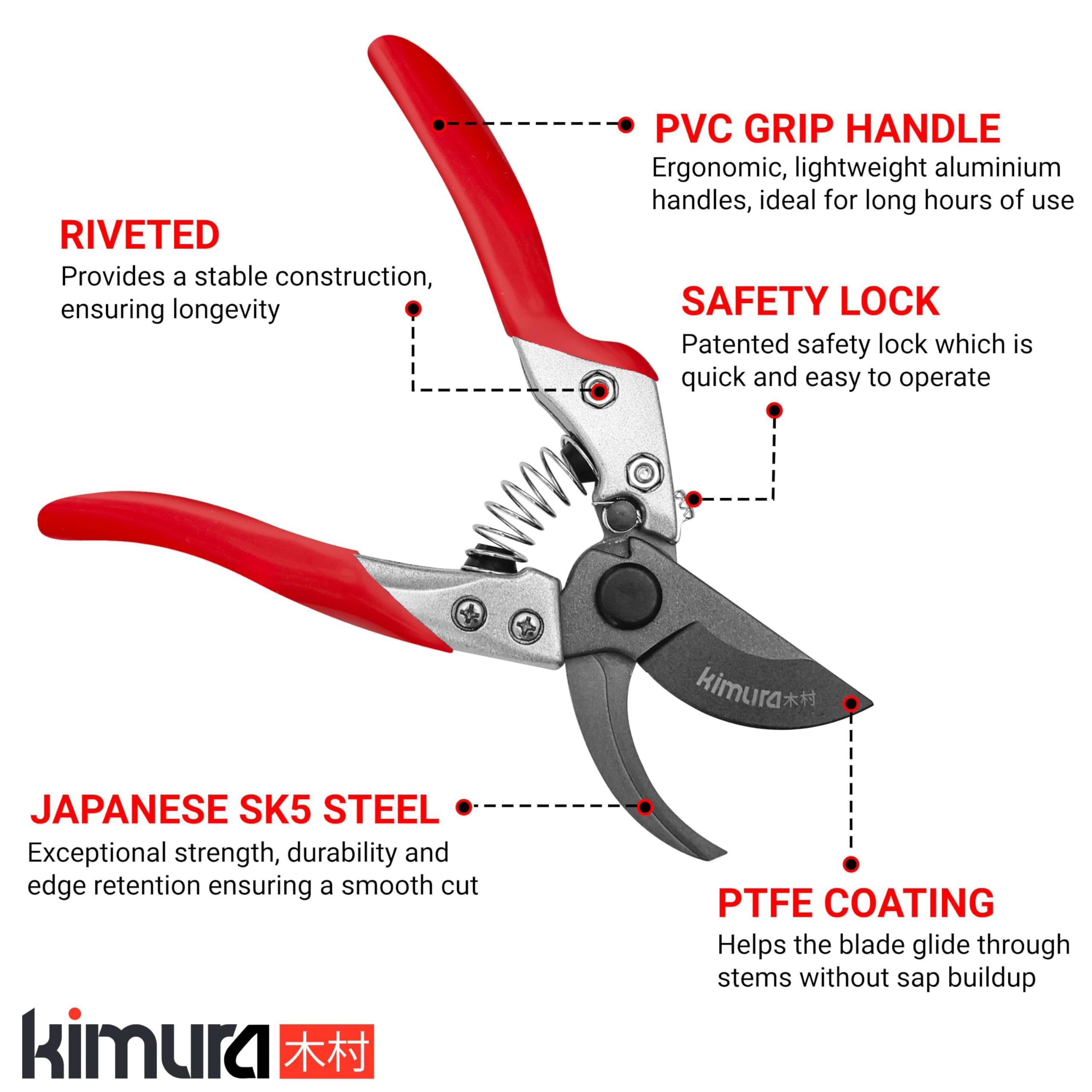 Kimura detalle de hojas SK5 japonesas para cortes limpios y precisos
