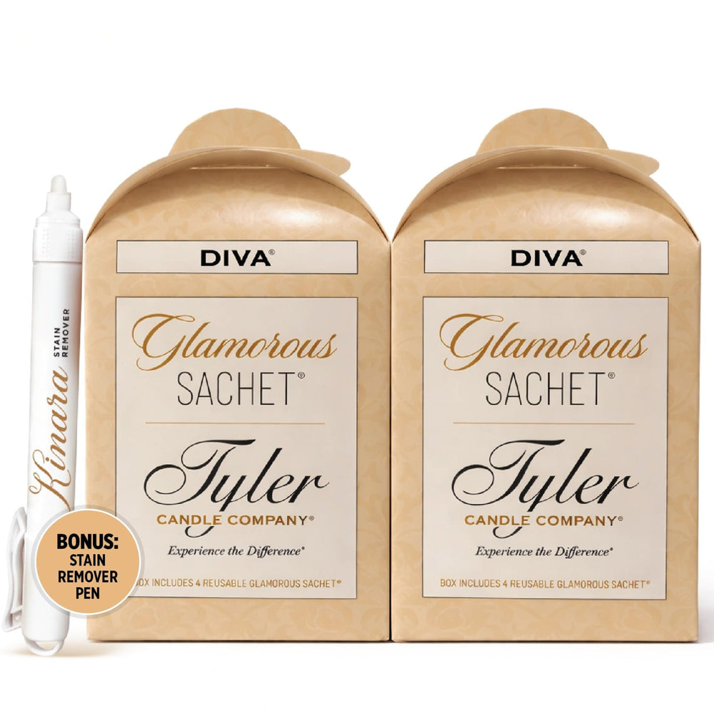 Kinara Tyler DIVA vista frontal del paquete elegante y contenido