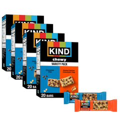 KIND frente del paquete variedad mostrando cajas y beneficios visibles