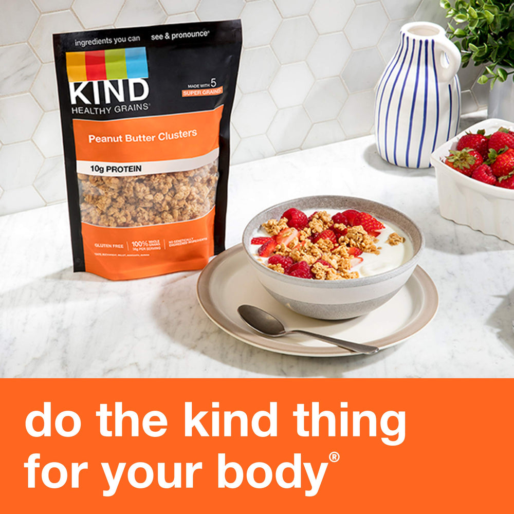 KIND etiqueta nutricional enfocada en proteína y granos integrales