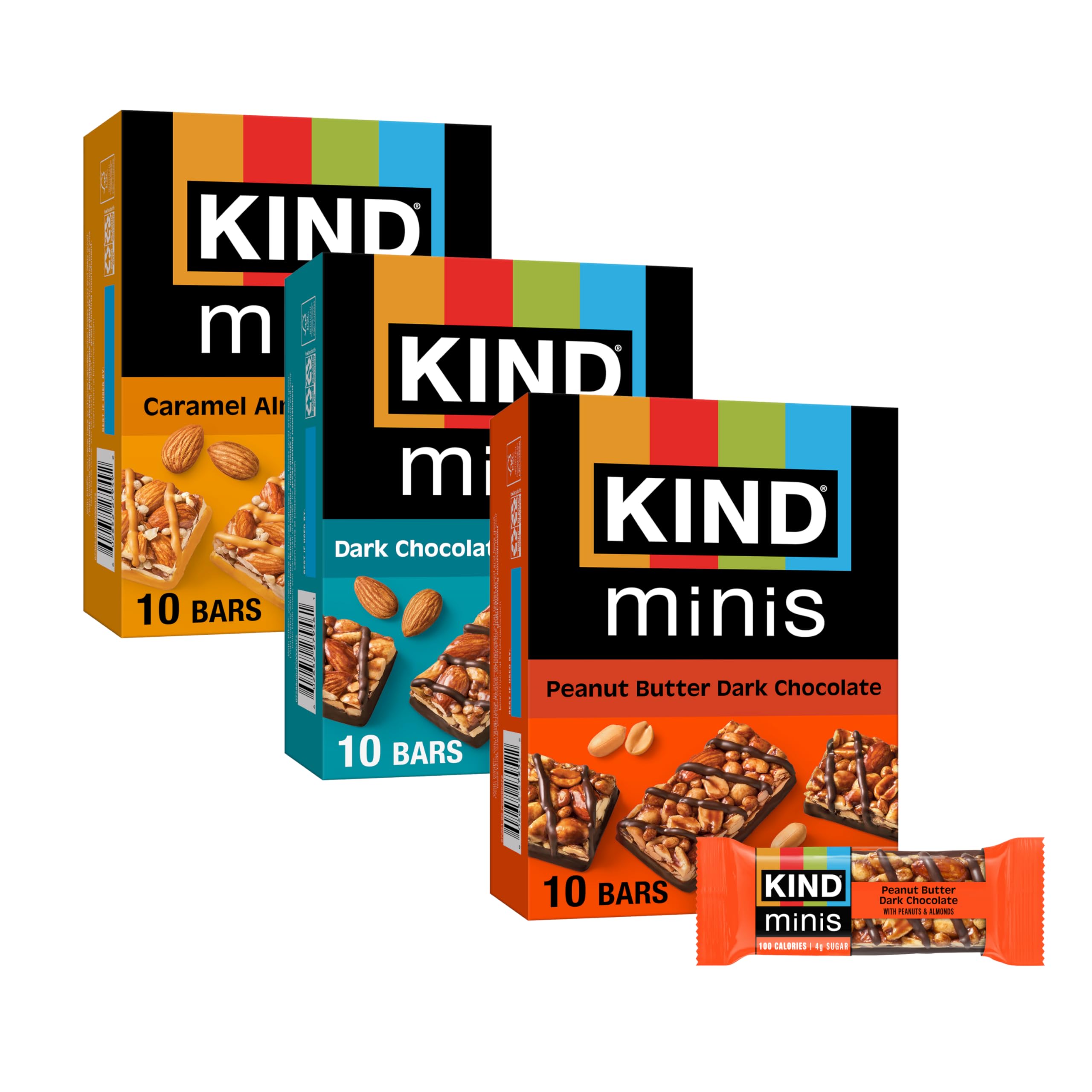 KIND front packaging showing 30-count variety pack and convenience