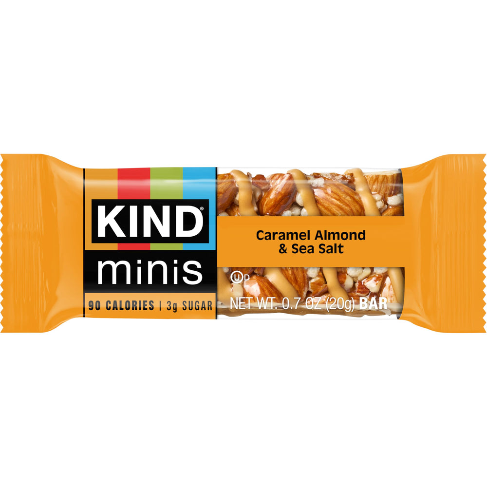 Caja KIND abierta con minis envueltas, útil para despensa y reparto