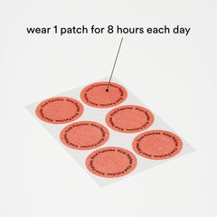 Kind Patches Unpuff close-up of botanical ingredients label, highlights natural plant-based blend