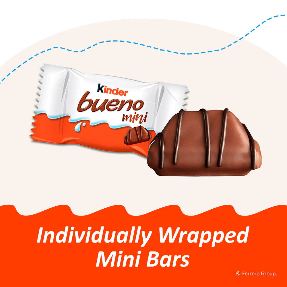 Kinder Bueno mini sobre mesa de películas promoviendo snack cómodo