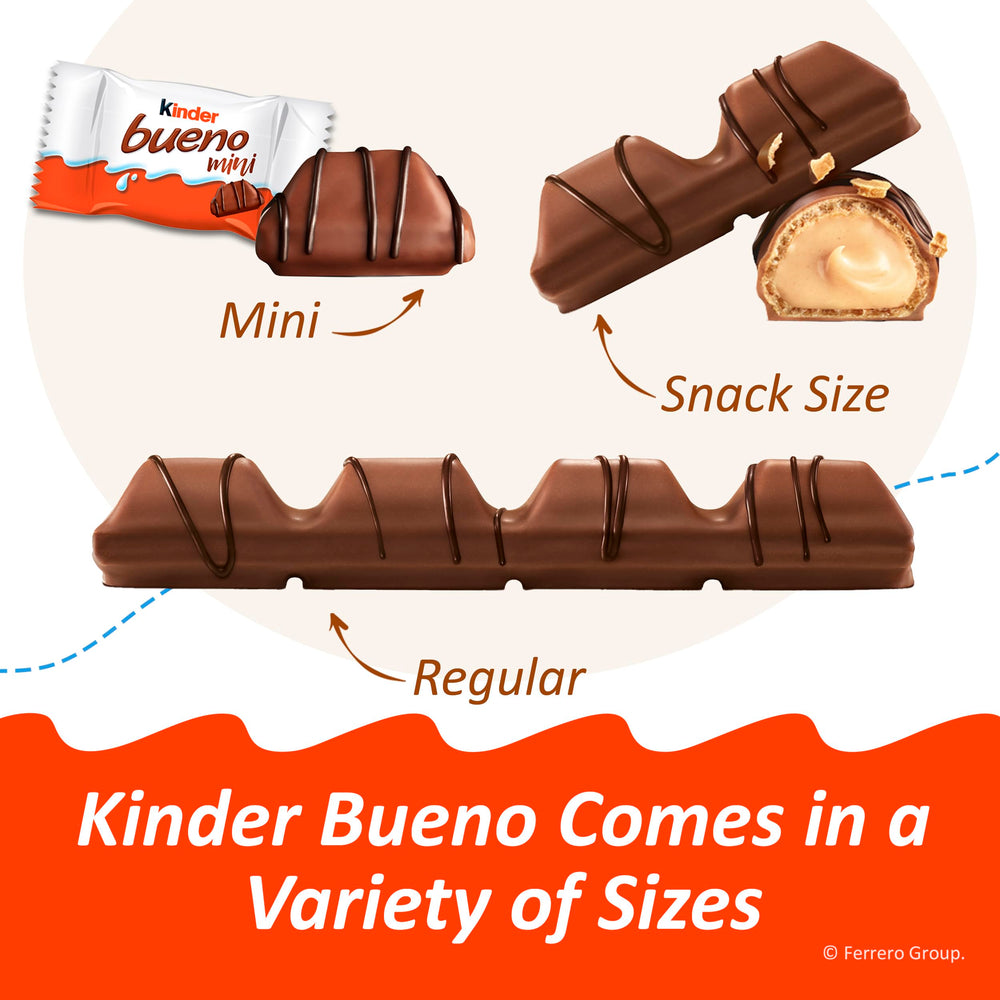 Etiqueta nutricional de Kinder Bueno mini con información clara