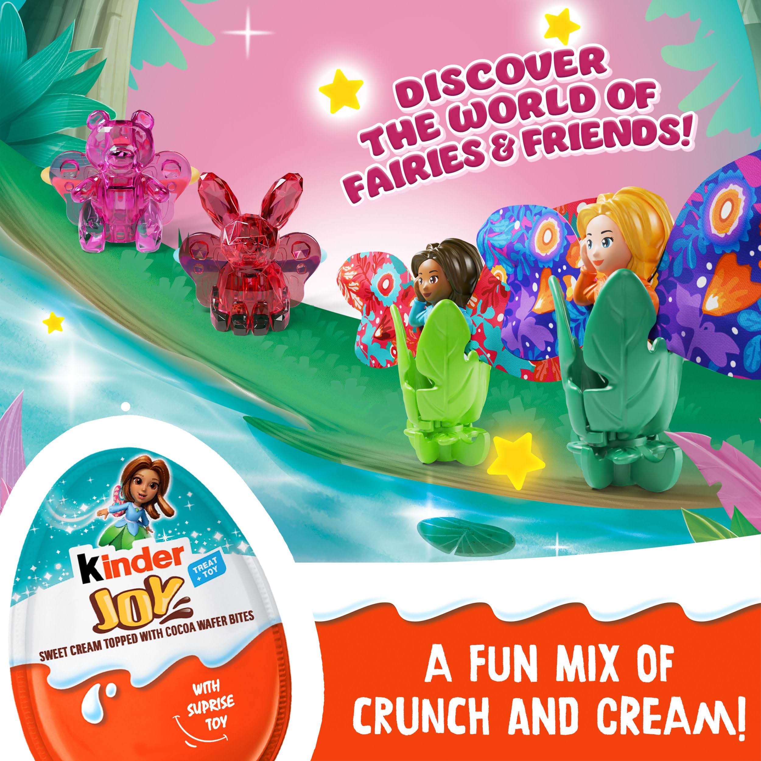 Kinder Joy huevo en manos de niño disfrutando sabor y sorpresa