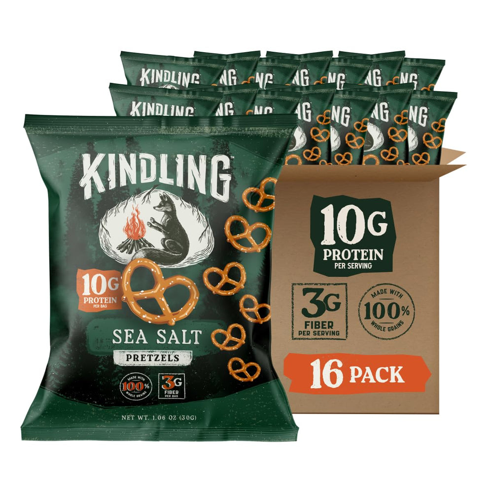 Kindling empaque frontal mostrando diseño y tamaño práctico