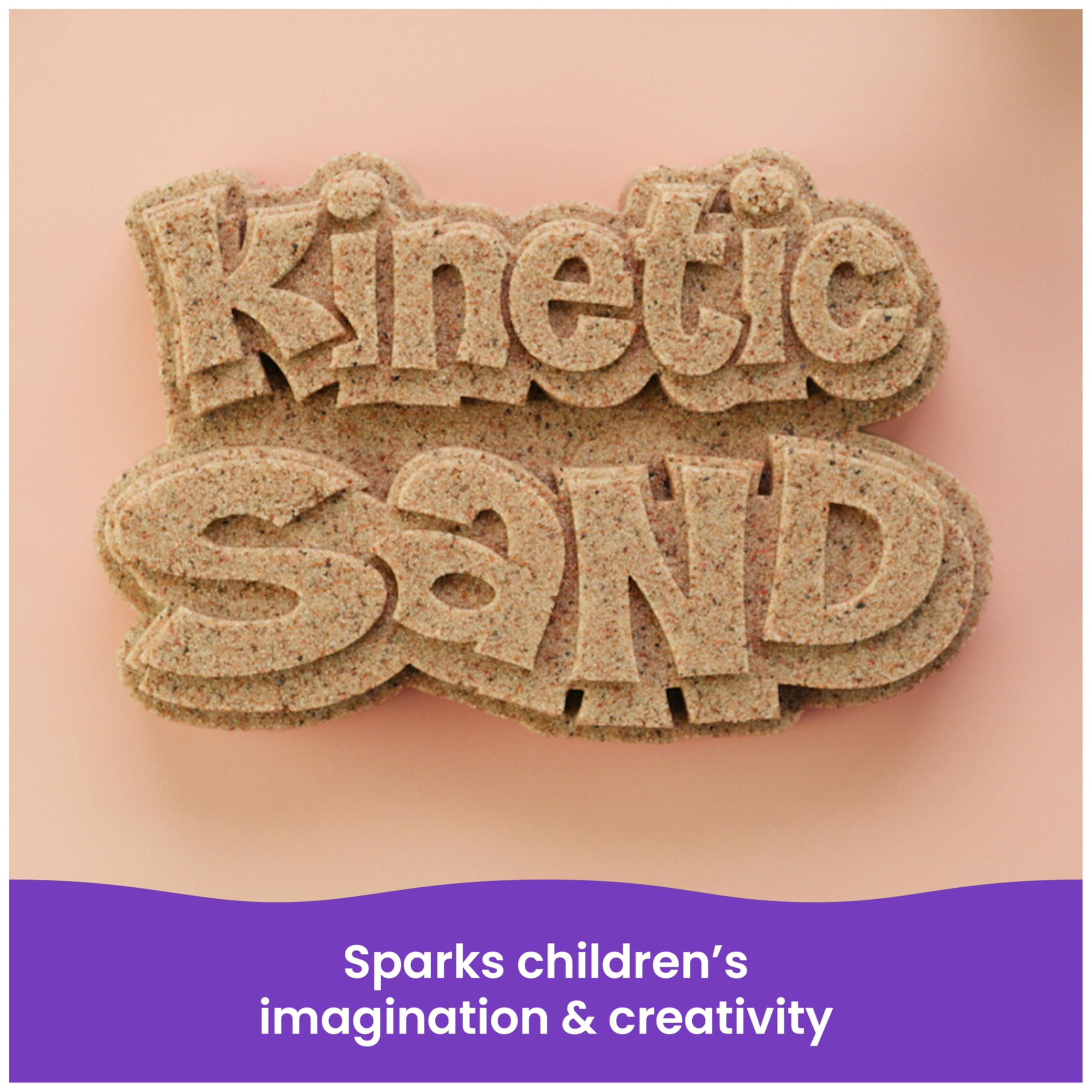 Kinetic Sand bolsa de 3.25 lb comparada con una regla para escala clara