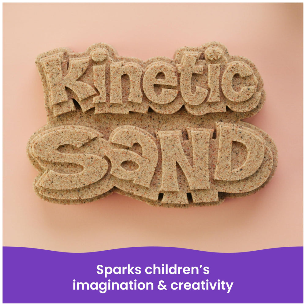 Kinetic Sand bolsa de 3.25 lb comparada con una regla para escala clara