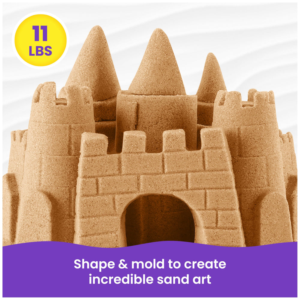 Kinetic Sand detalle del granulado natural resaltando limpieza fácil