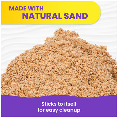 Kinetic Sand en mesa sensorial con niños fomentando motricidad fina