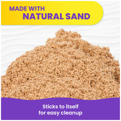 Kinetic Sand en mesa sensorial con niños fomentando motricidad fina