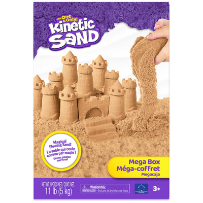 Kinetic Sand guardado en recipiente hermético para conservar textura