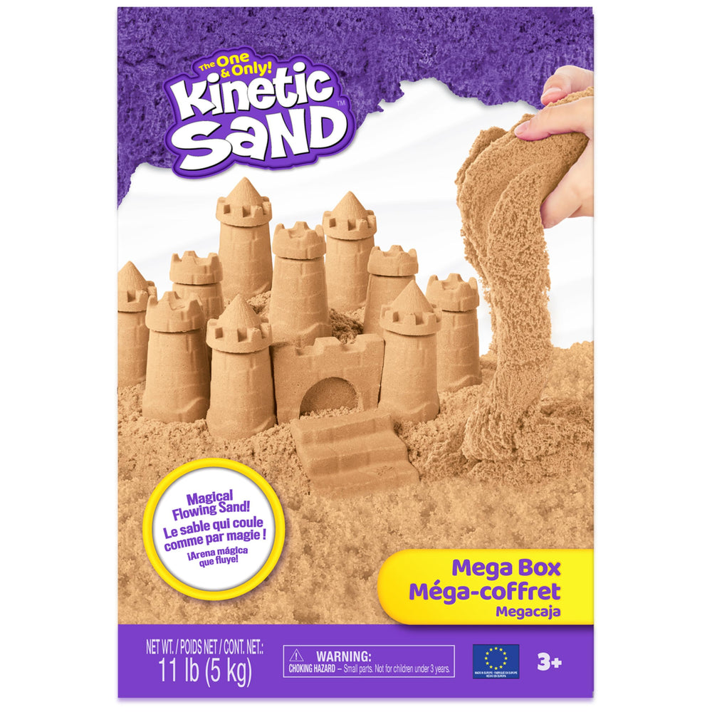 Kinetic Sand guardado en recipiente hermético para conservar textura