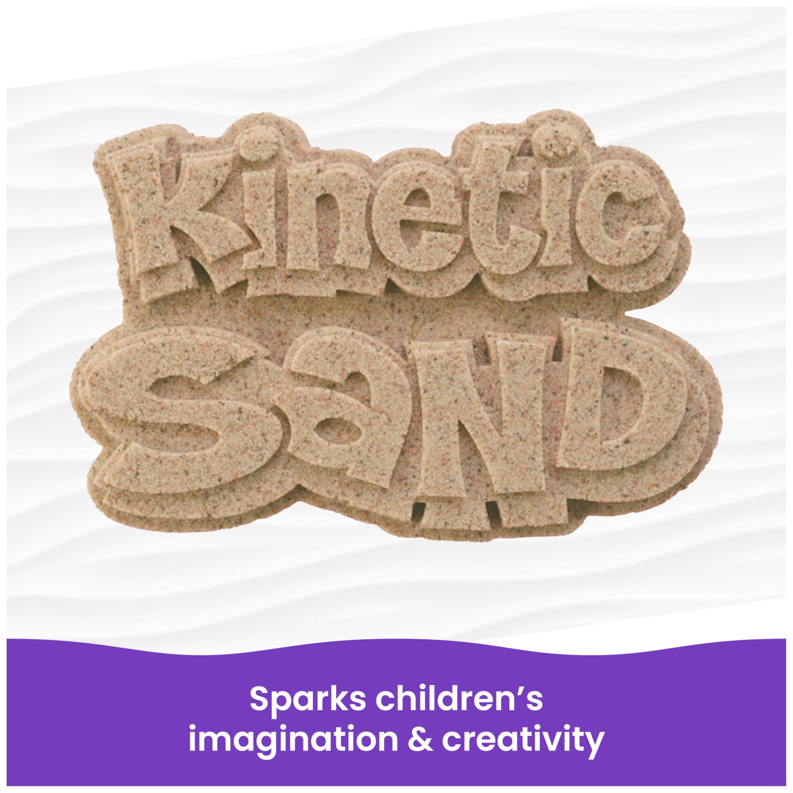 Kinetic Sand molde de castillo creado con facilidad y resultados definidos